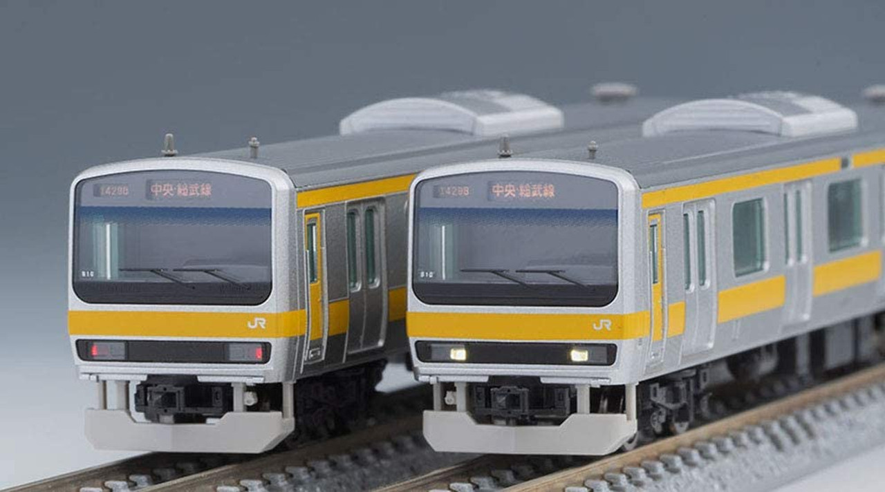 Two commuter model trains