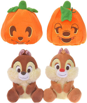 Two cute, Halloween plush of Chip & Dale from Disney.