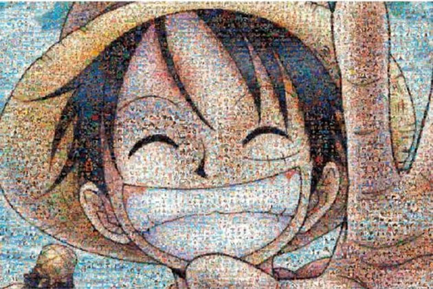  Puzzle of Luffy from One Piece gift for anime lovers.
