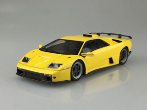 A completed Lamborghini Diablo model car kit