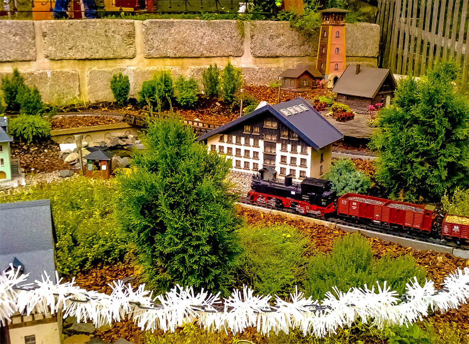 A model train set