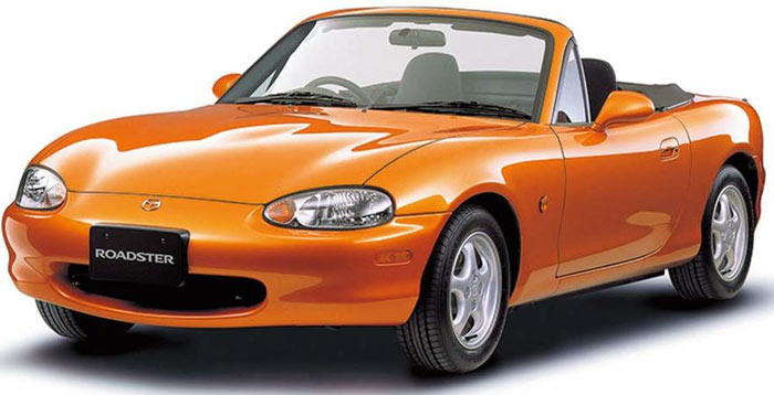 Orange sports car model car kit.