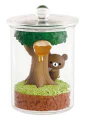 A Re-ment Rilakkuma Honey Forest Terranium set