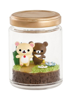 A small Rilakkuma Honey Forest Terranium set