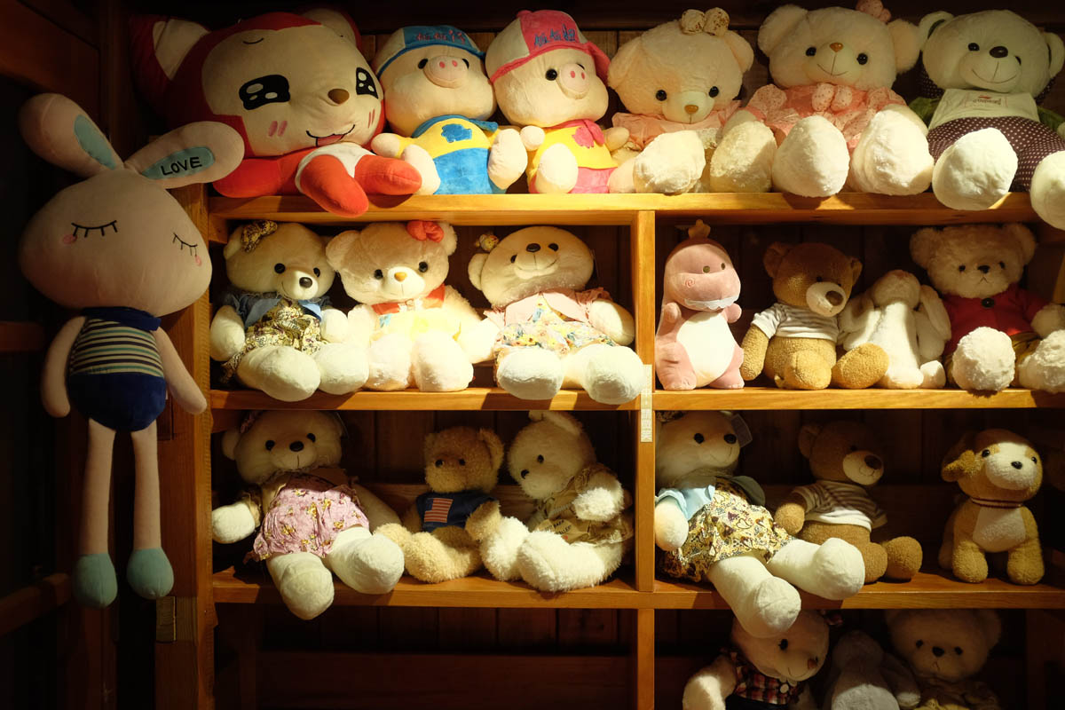 plush toys on shelf plush toys on shelf