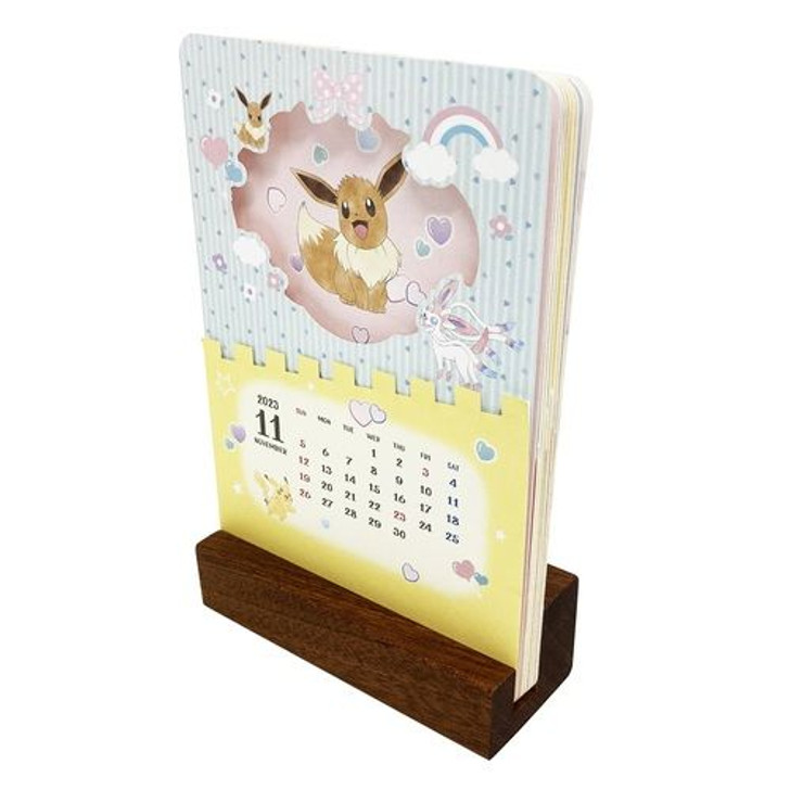 Pokemon gifts: A Pokemon stand-up calendar featuring Eevee