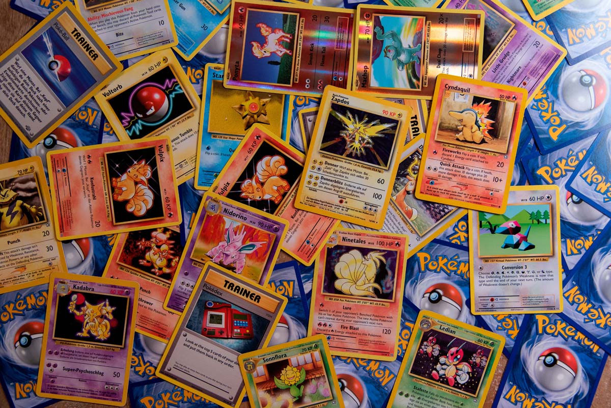 Pokemon trading cards