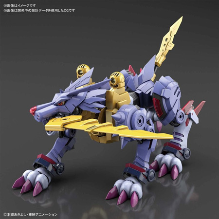 Digimon MetalGarurumon anime plastic model kit.