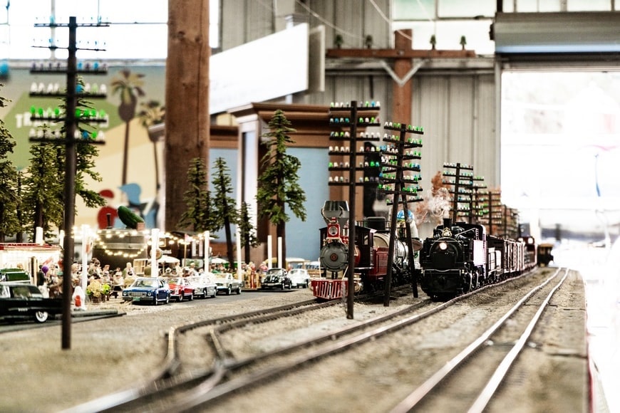 scale model train set