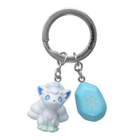 A glass Pokémon keychain