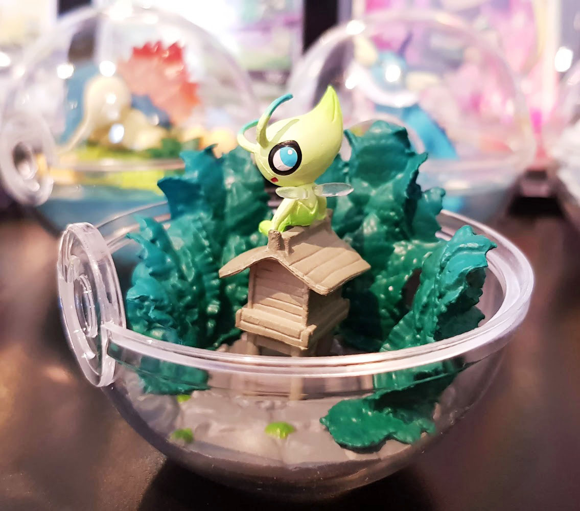 A Pokéball collectible from the Pokémon Terrarium Collection 3 