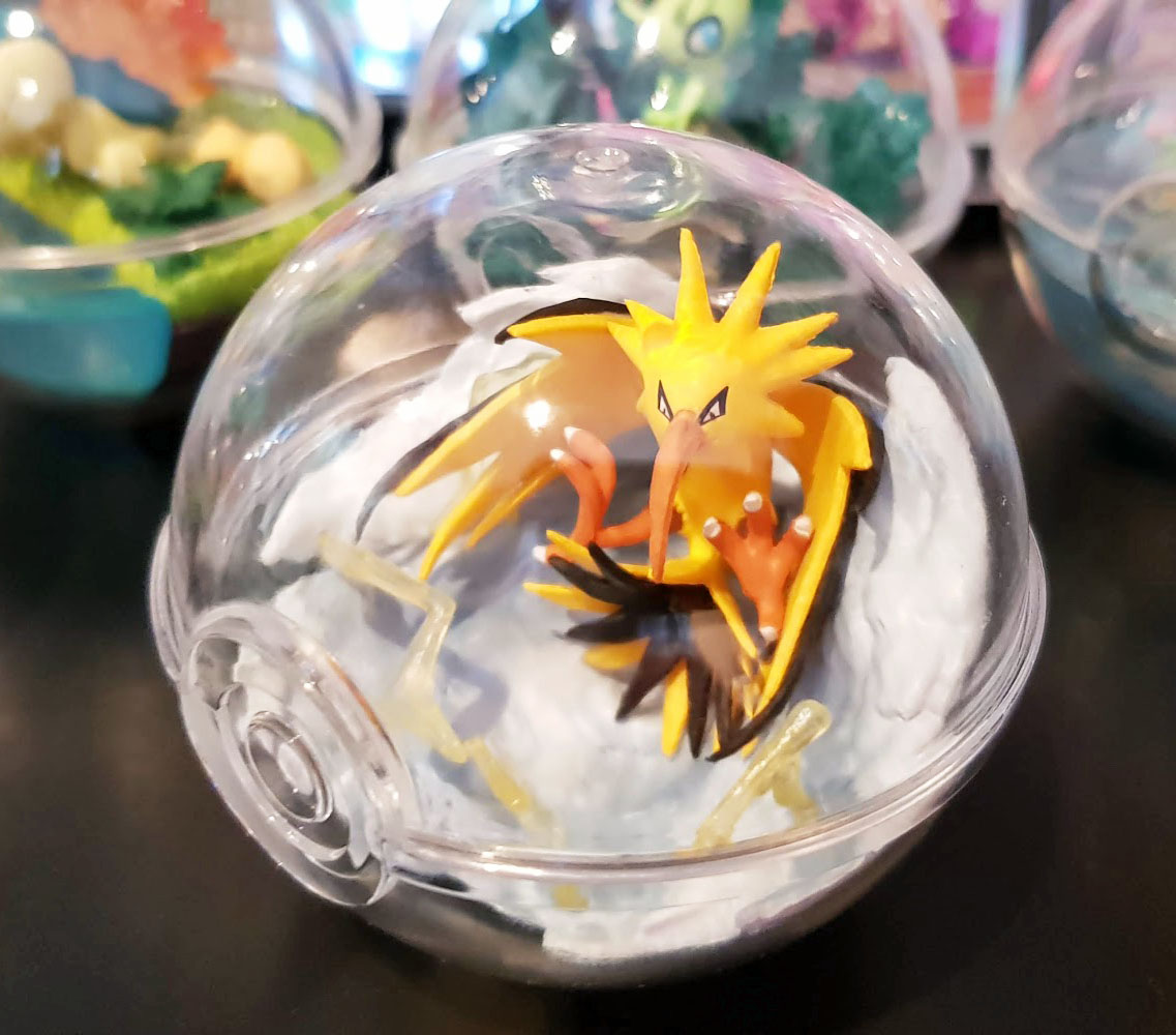 A Pokéball toy from the Pokémon Terrarium Collection 3 