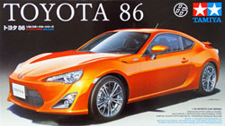 A Toyota 86 model car scale kit
